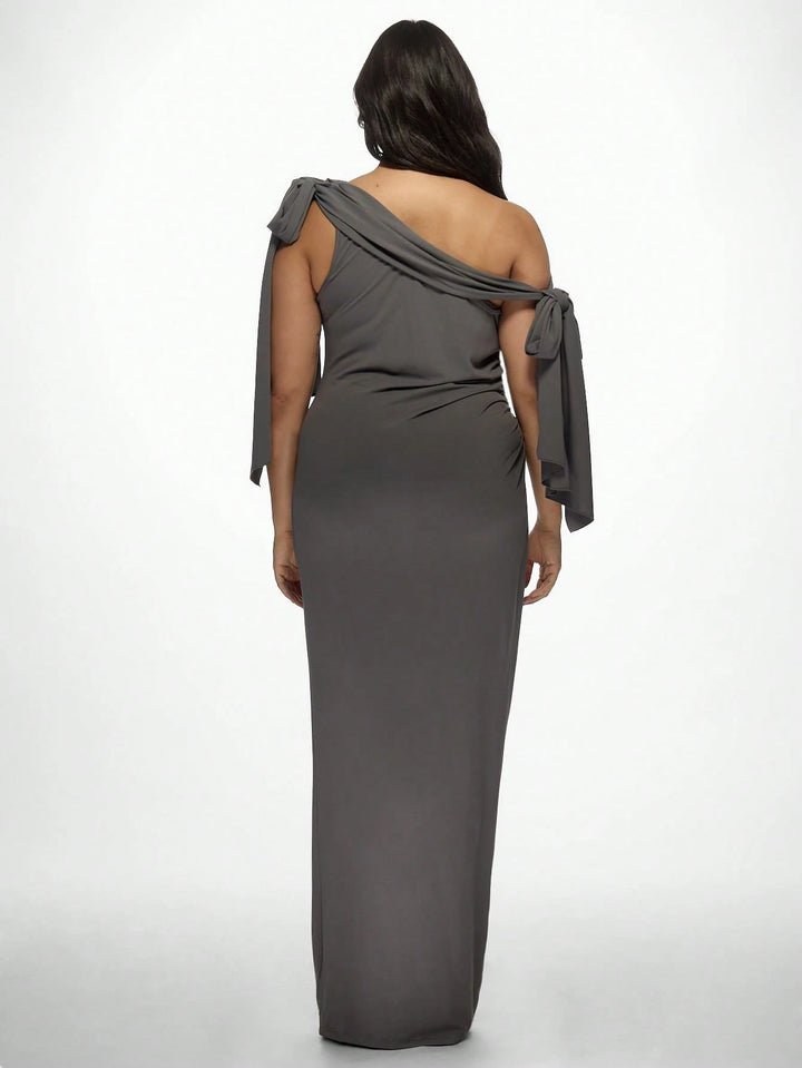 Rochie maxi SHEIN, gri