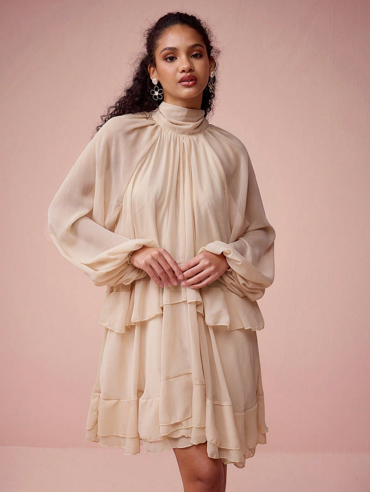 Rochie scurtă SHEIN, bej