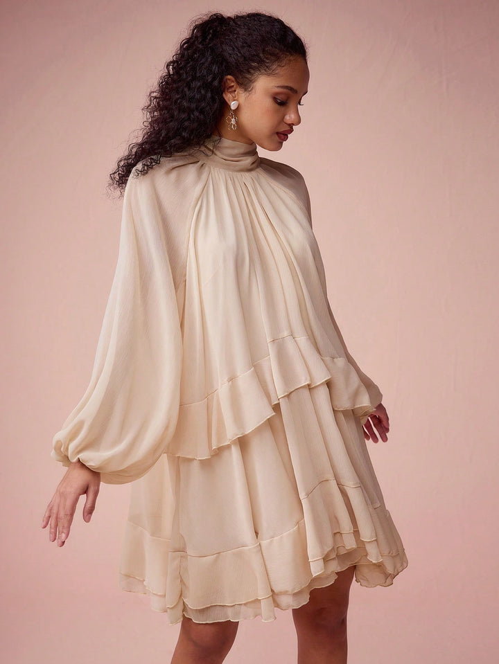 Rochie scurtă SHEIN, bej