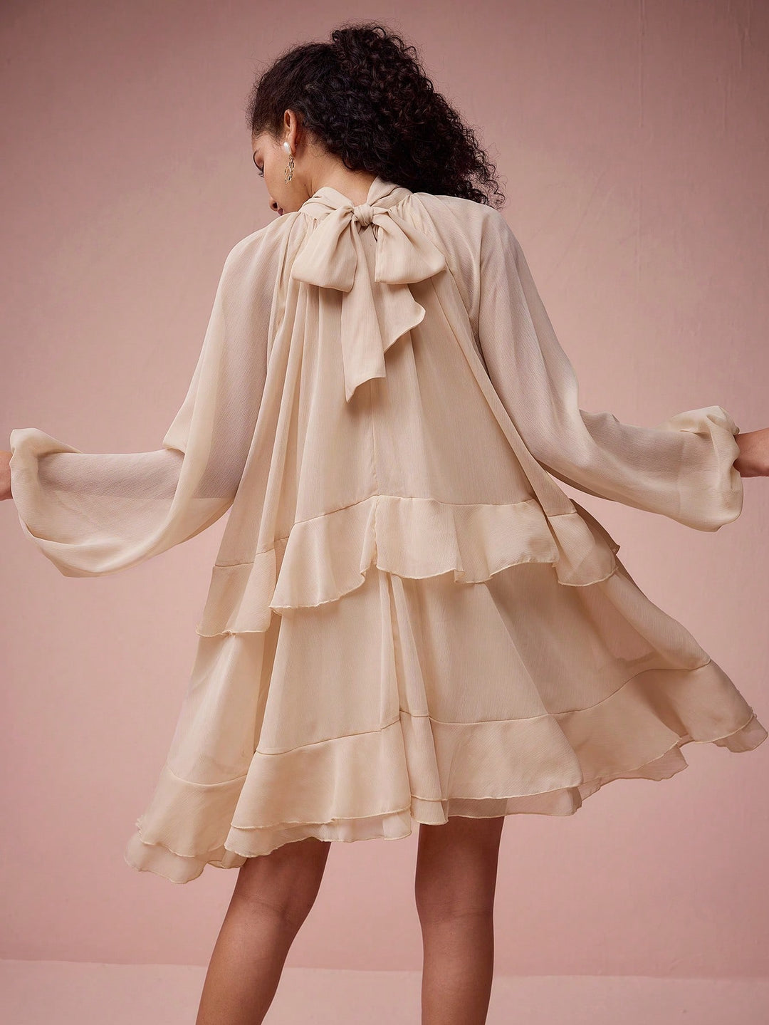 Rochie scurtă SHEIN, bej