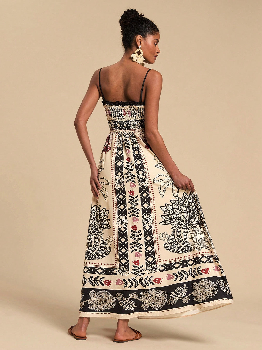Rochie maxi SHEIN, bej
