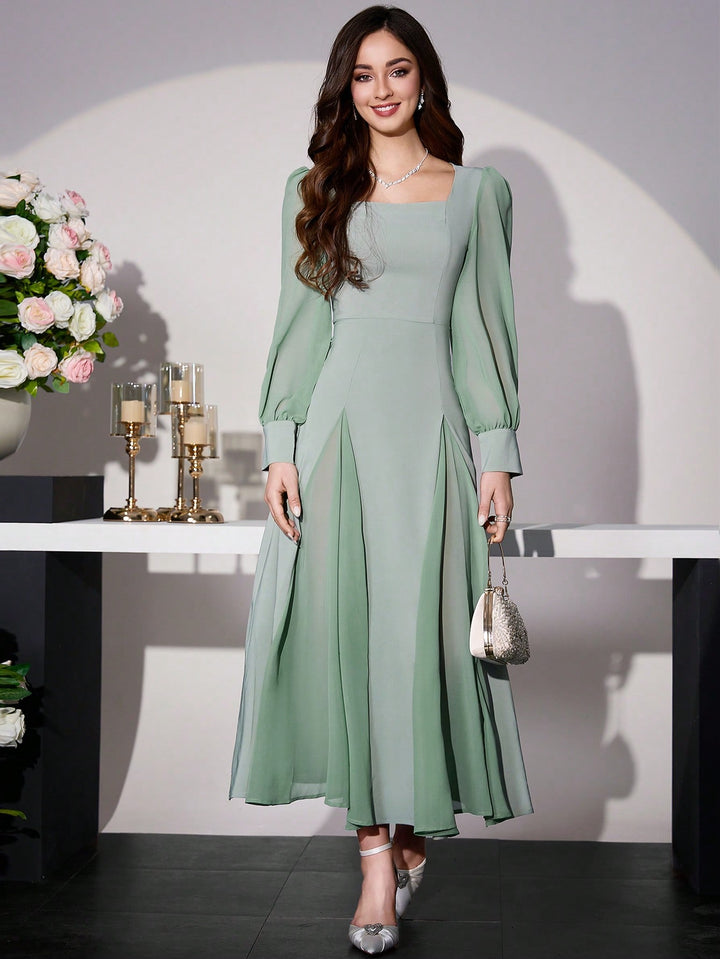 Rochie maxi SHEIN, verde