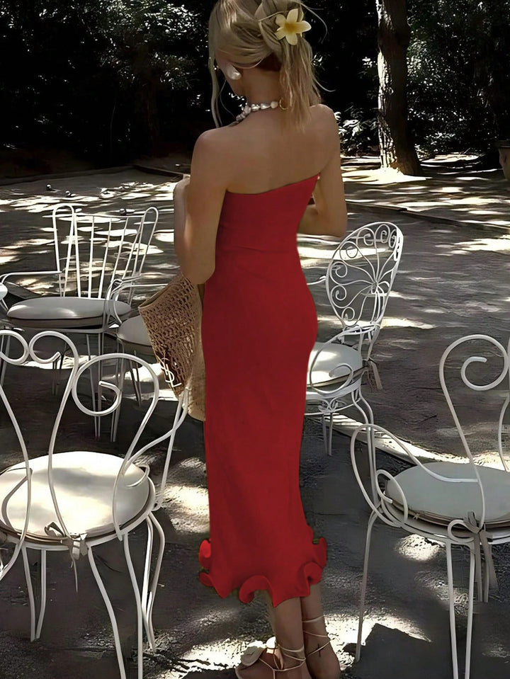 Rochie midi SHEIN, roșu