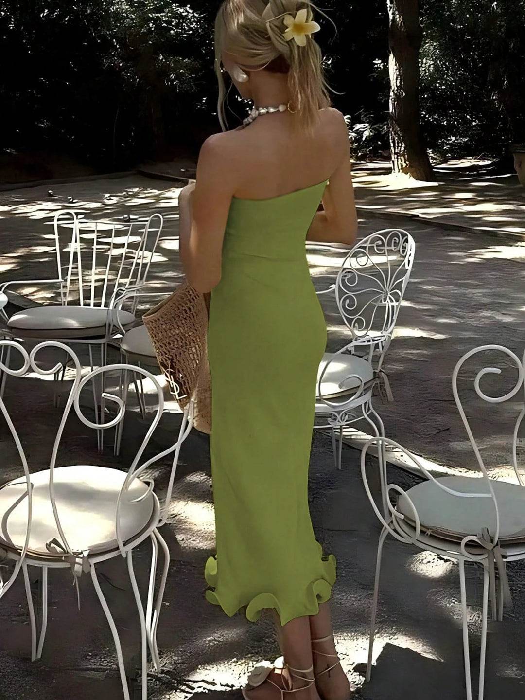 Rochie midi SHEIN, verde