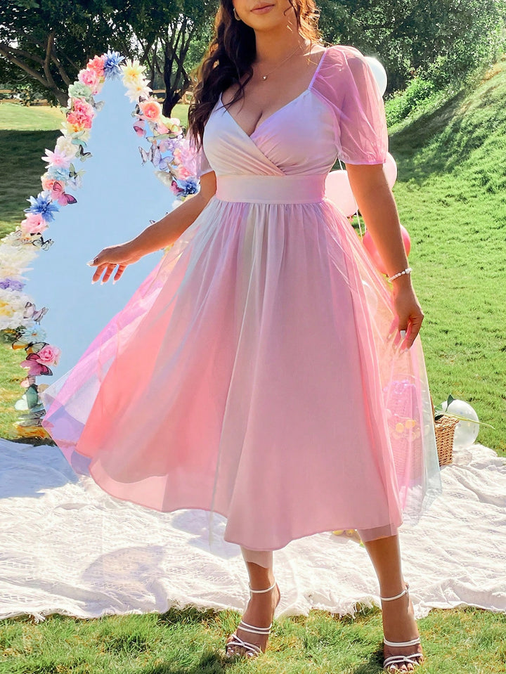 Rochie midi SHEIN, mix culori