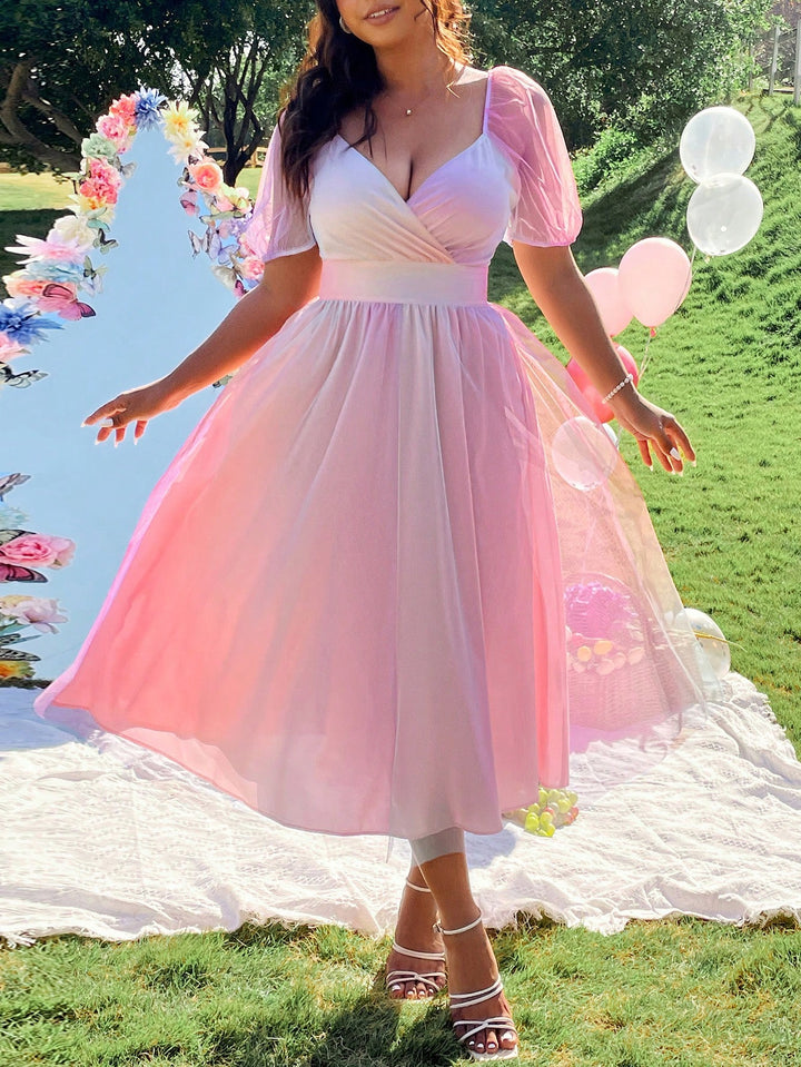 Rochie midi SHEIN, mix culori