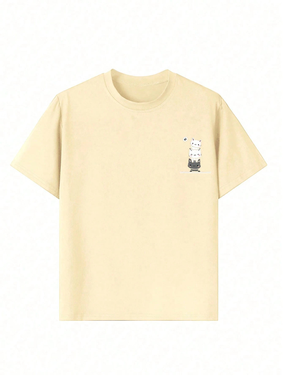 Tricou SHEIN, crem