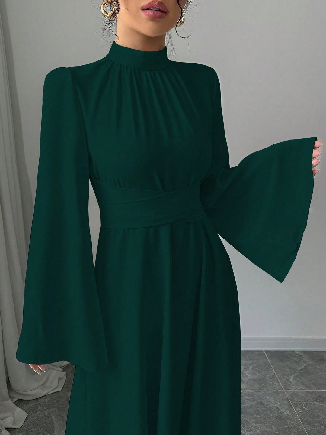 Rochie maxi SHEIN, verde