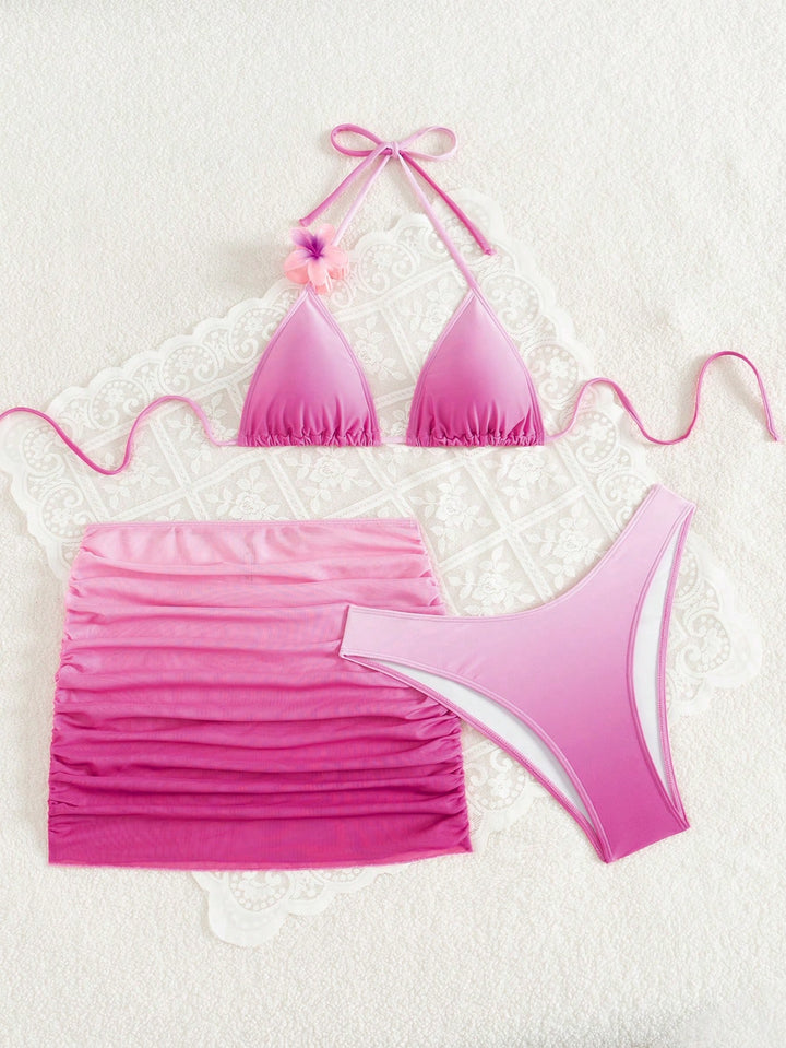 Set bikini SHEIN, roz