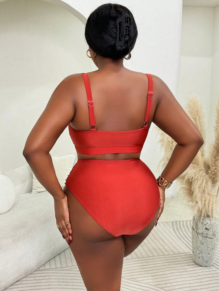 Set bikini de baie SHEIN, verde