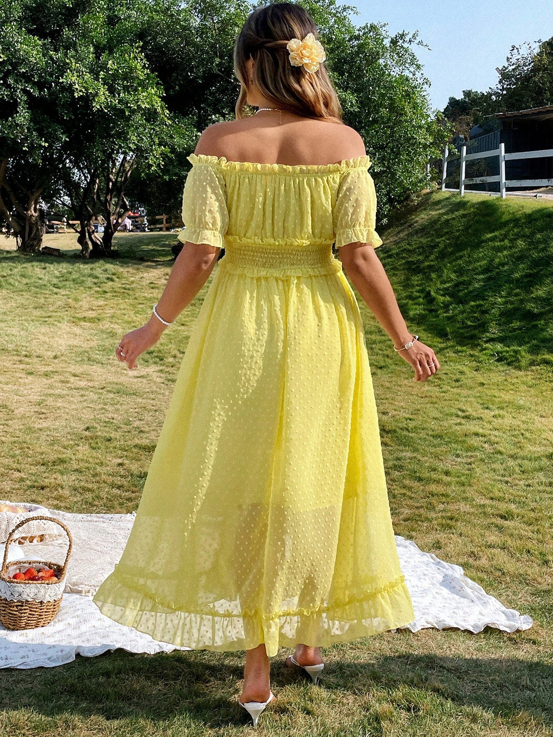 Rochie maxi SHEIN, galben