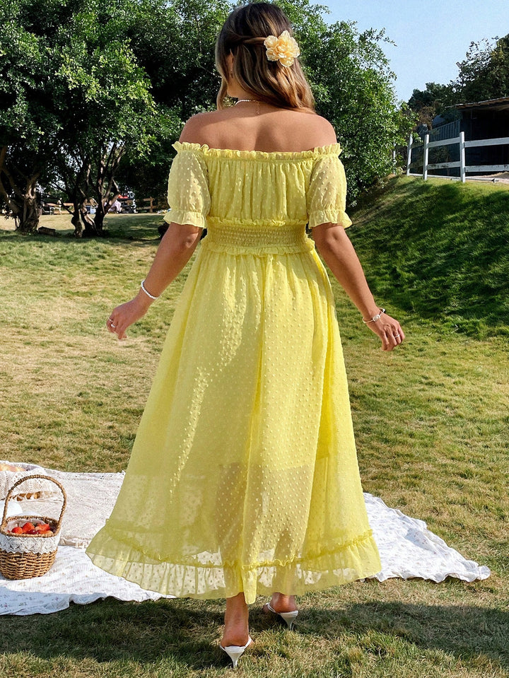 Rochie maxi SHEIN, galben