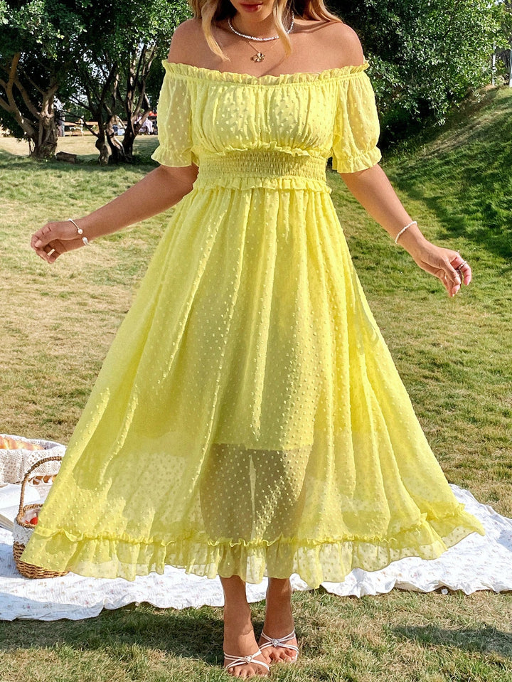 Rochie maxi SHEIN, galben