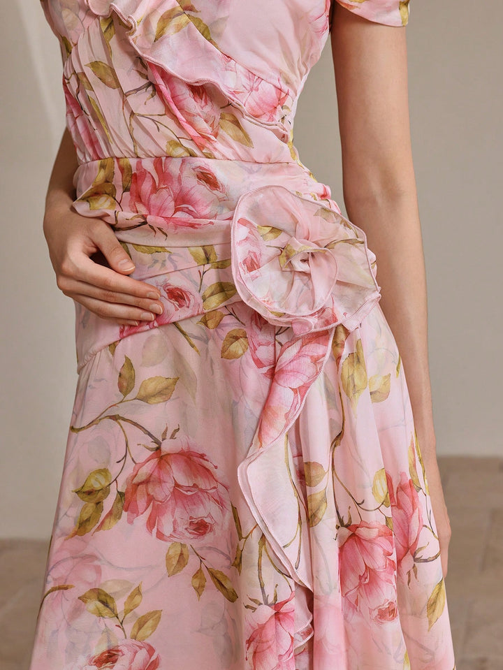 Rochie maxi SHEIN, roz