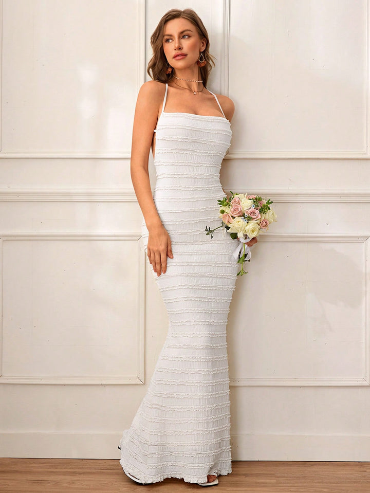 Rochie maxi SHEIN, alb