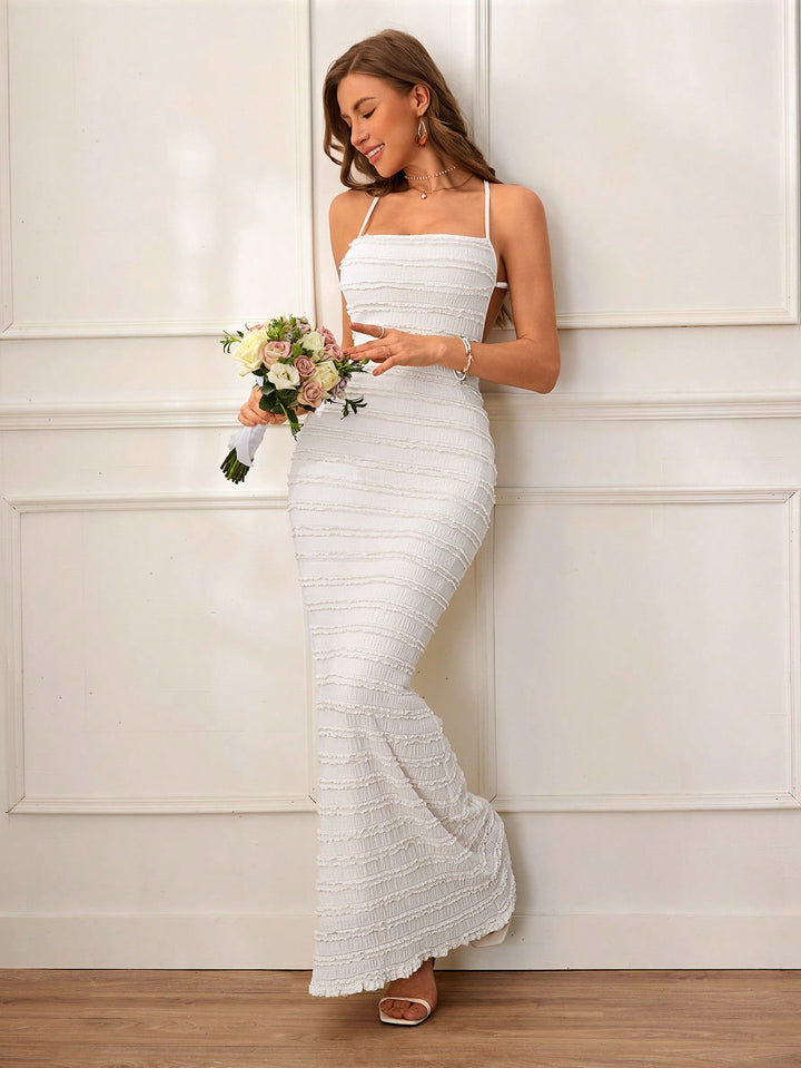 Rochie maxi SHEIN, alb