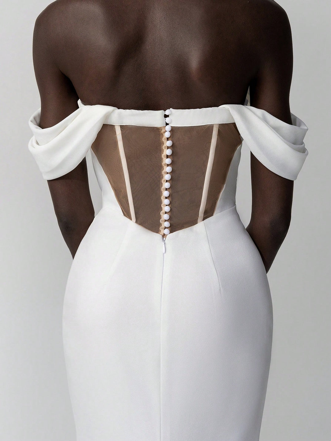 Rochie de mireasă SHEIN, bej