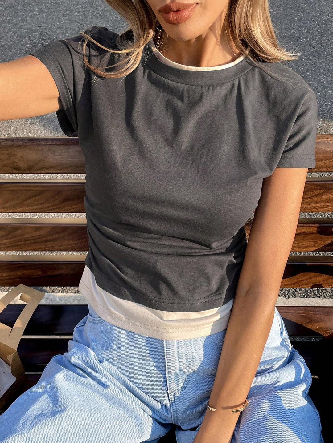 Tricou SHEIN, gri