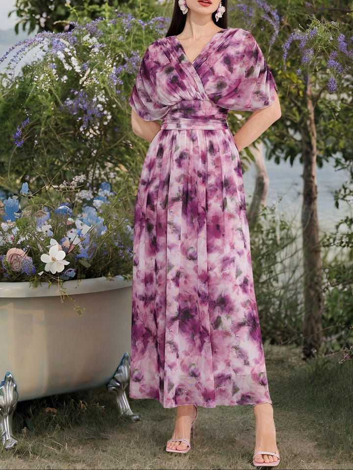 Rochie maxi SHEIN, mix culori