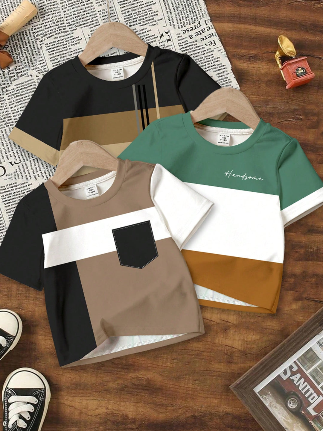 Set de tricouri SHEIN, mix culori
