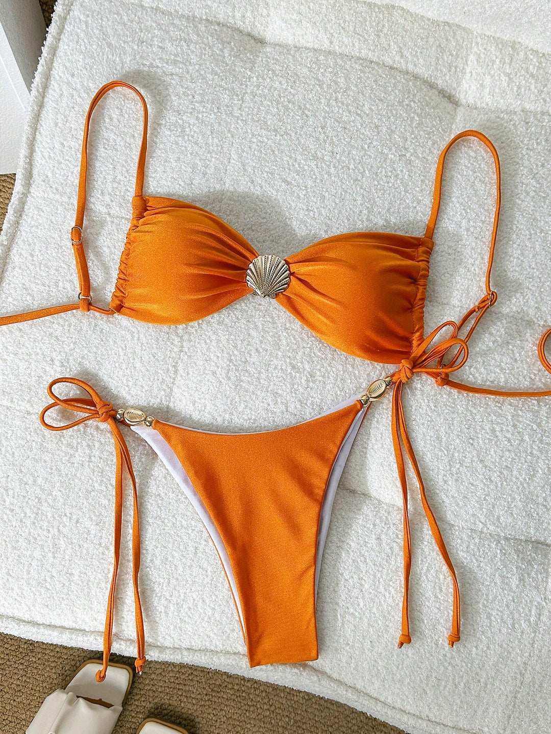 Slip SHEIN, portocaliu