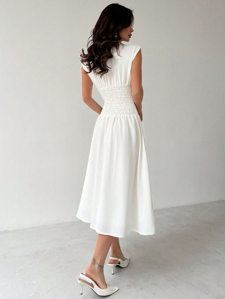 Rochie midi SHEIN, alb