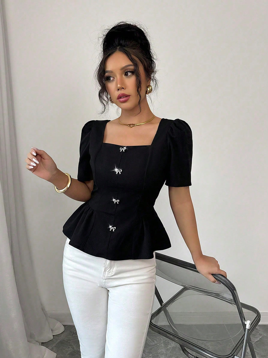 Bluza SHEIN, negru
