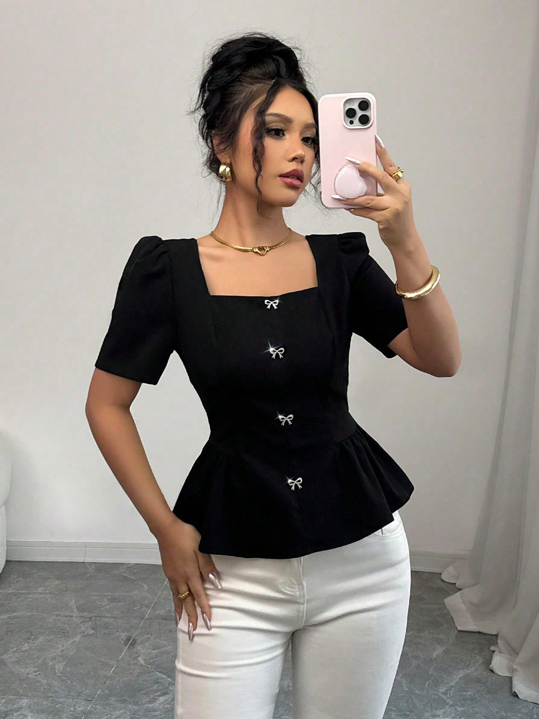Bluza SHEIN, negru