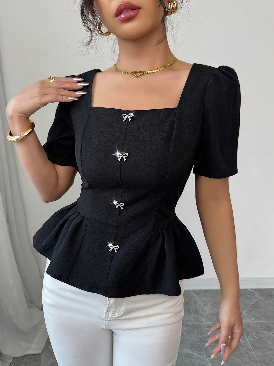 Bluza SHEIN, negru