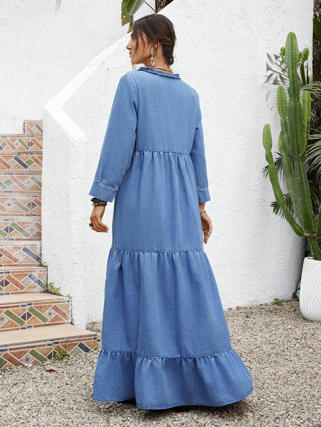 Rochie maxi SHEIN, albastru