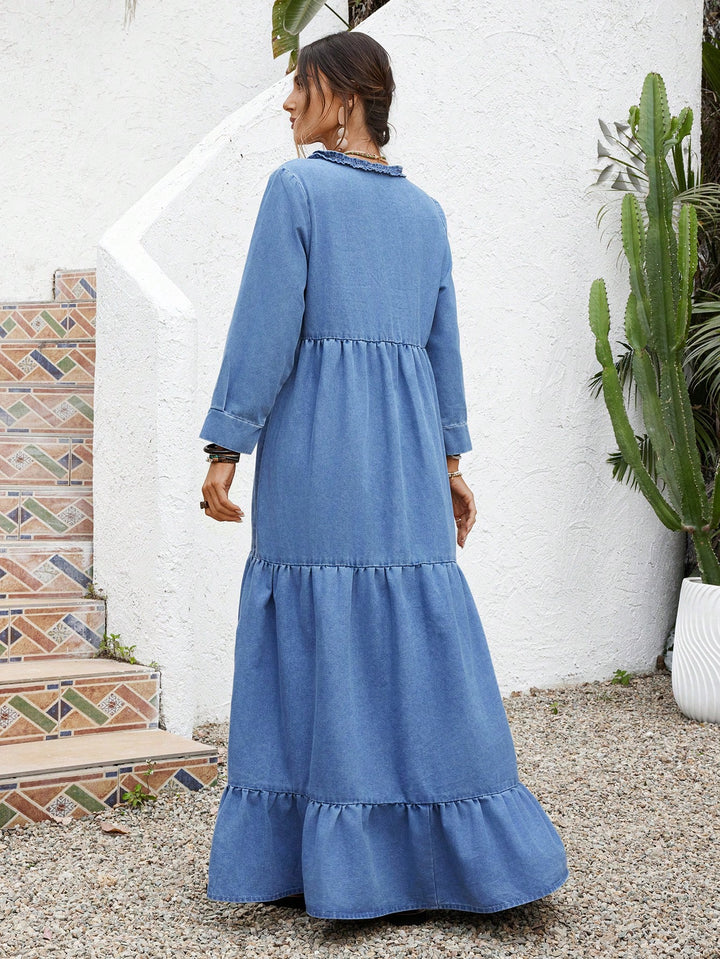Rochie maxi SHEIN, albastru