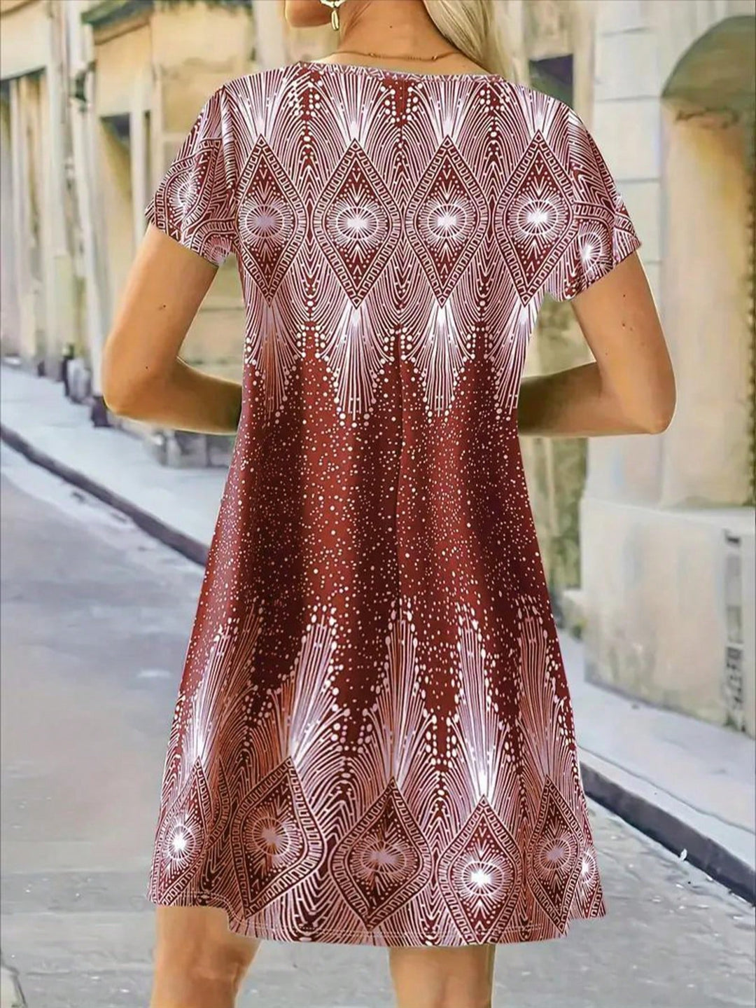 Rochie midi SHEIN, roșu