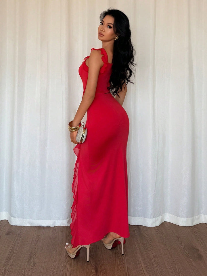 Rochie maxi SHEIN, roșu