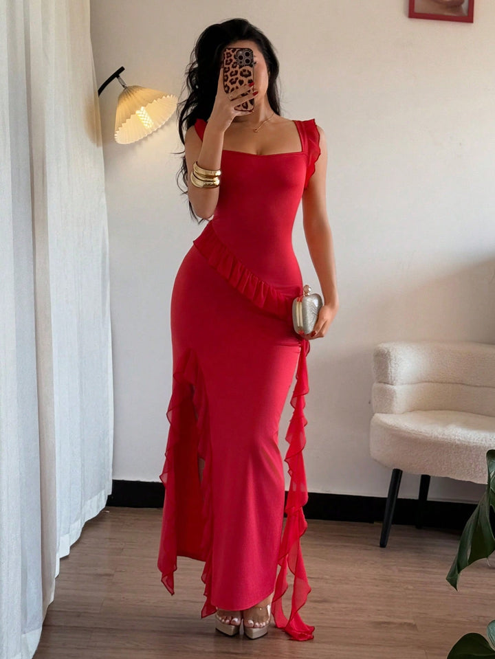 Rochie maxi SHEIN, roșu