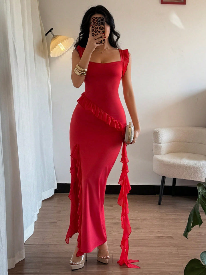 Rochie maxi SHEIN, roșu