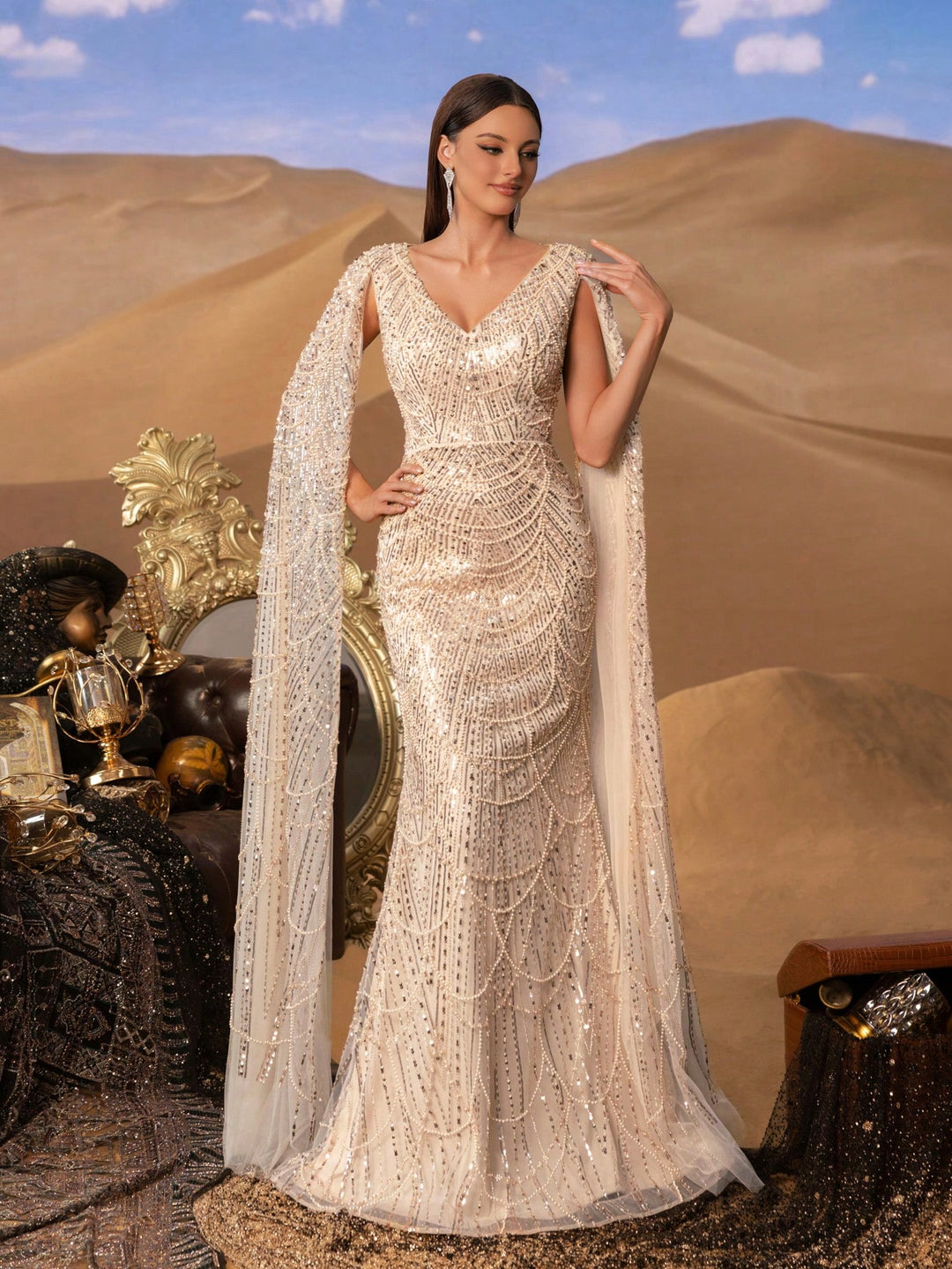 Rochie SHEIN, auriu