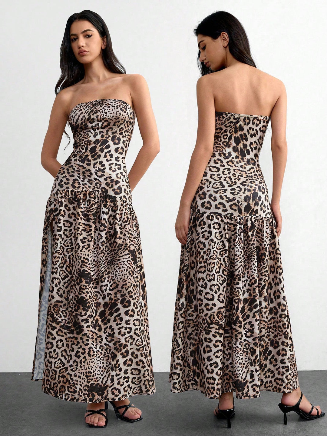 Rochie maxi SHEIN, maro