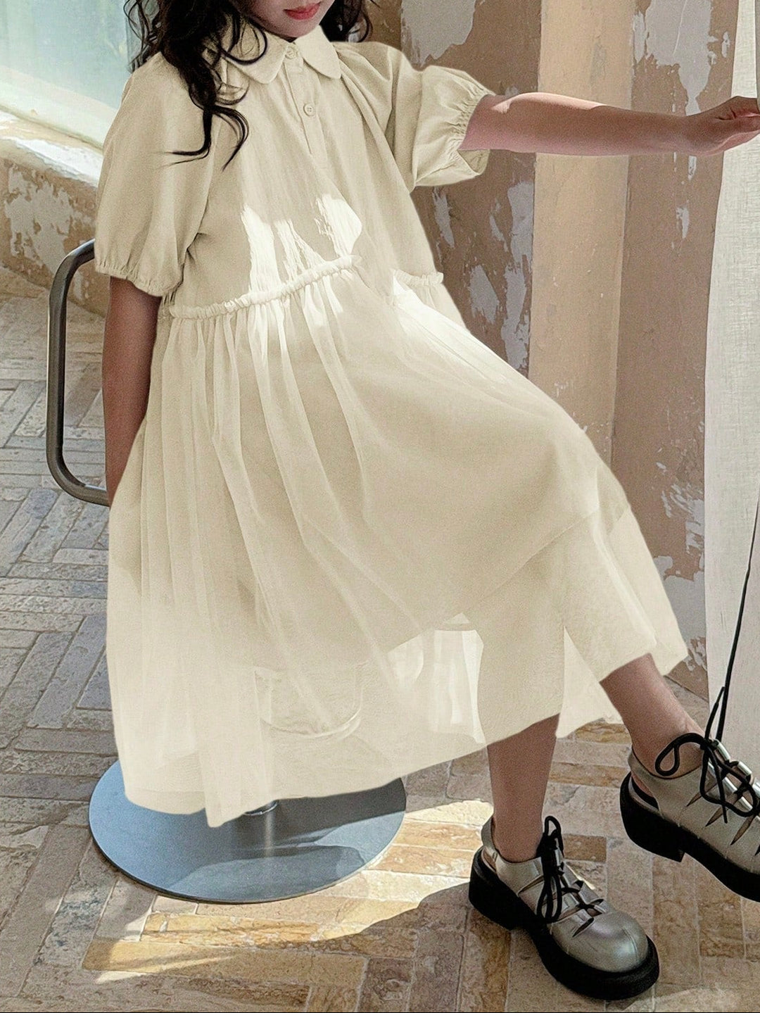 Rochie SHEIN, crem