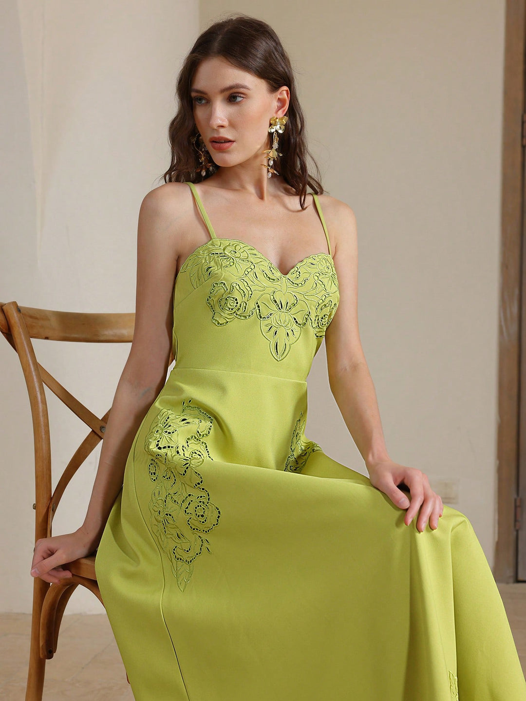 Rochie midi SHEIN, verde