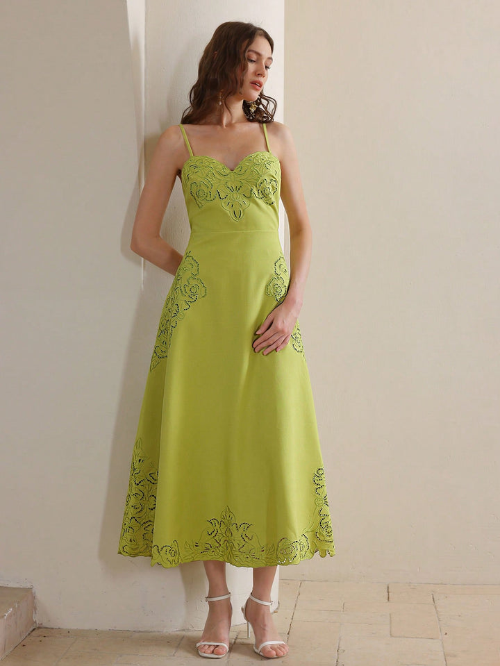 Rochie midi SHEIN, verde