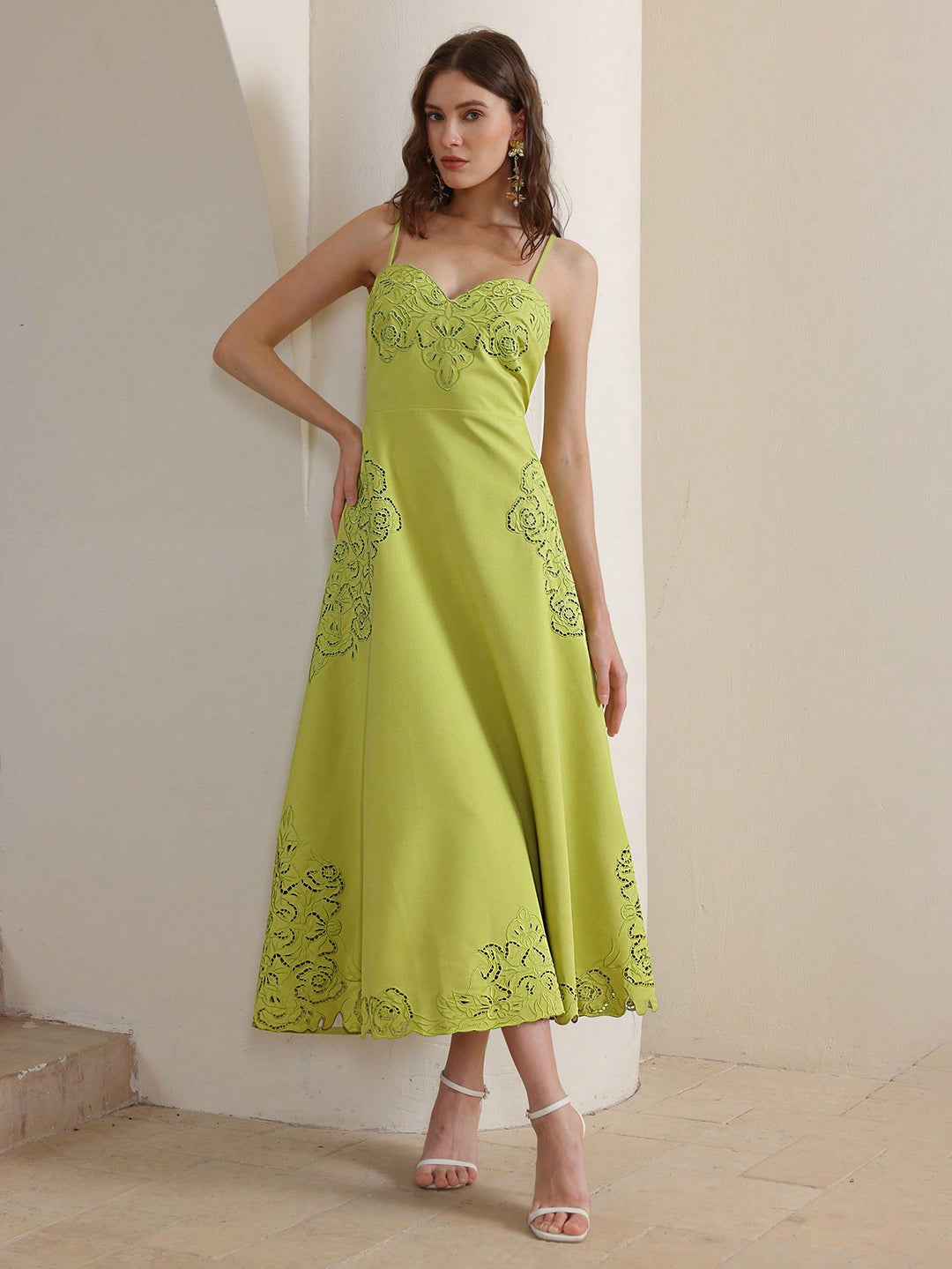 Rochie midi SHEIN, verde