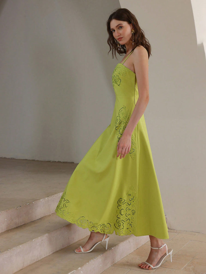 Rochie midi SHEIN, verde