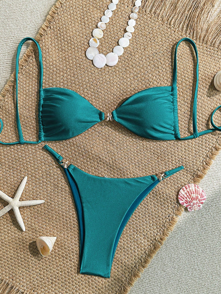 Set bikini SHEIN, turcoaz