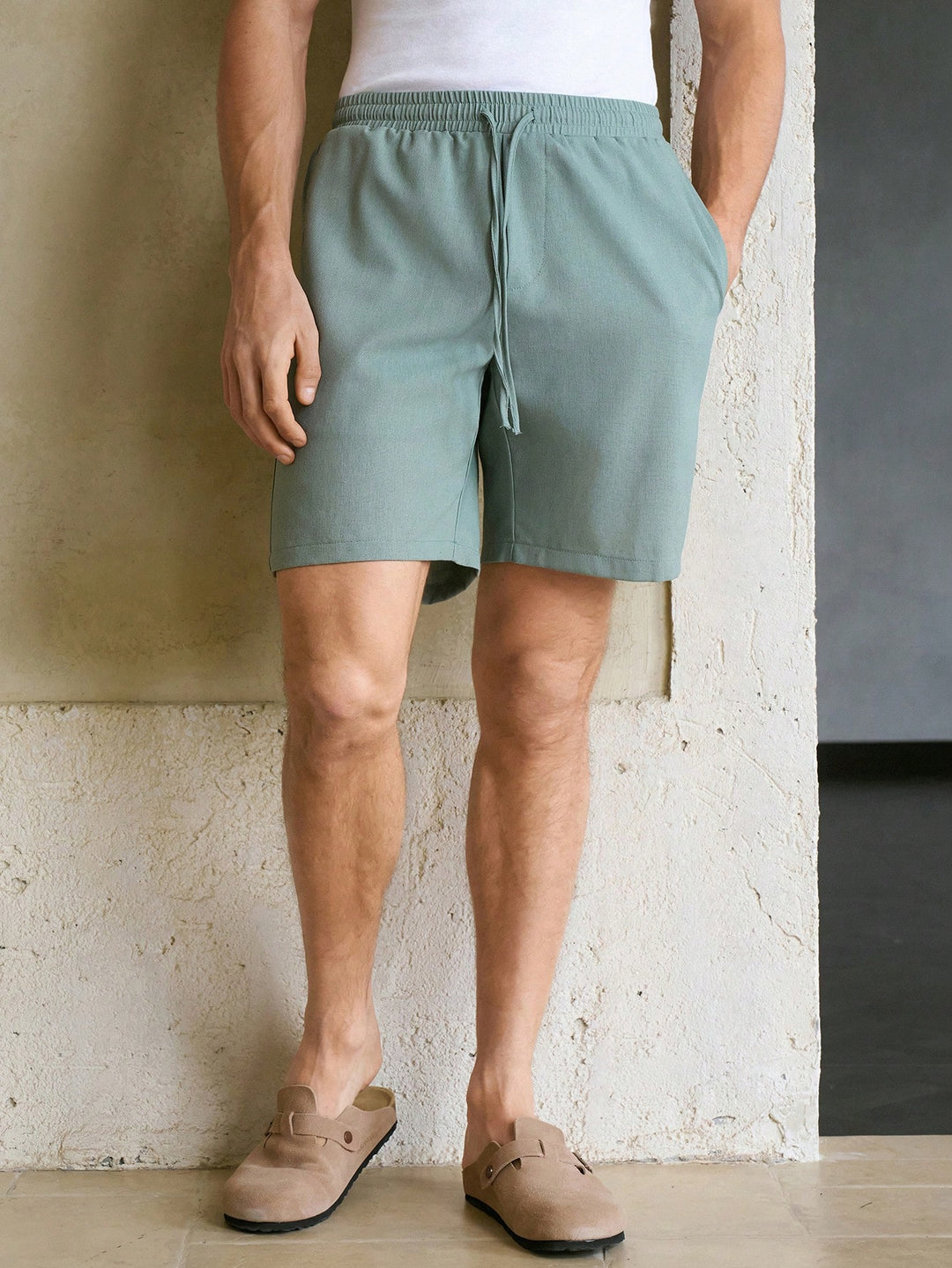 Pantaloni scurți SHEIN, verde