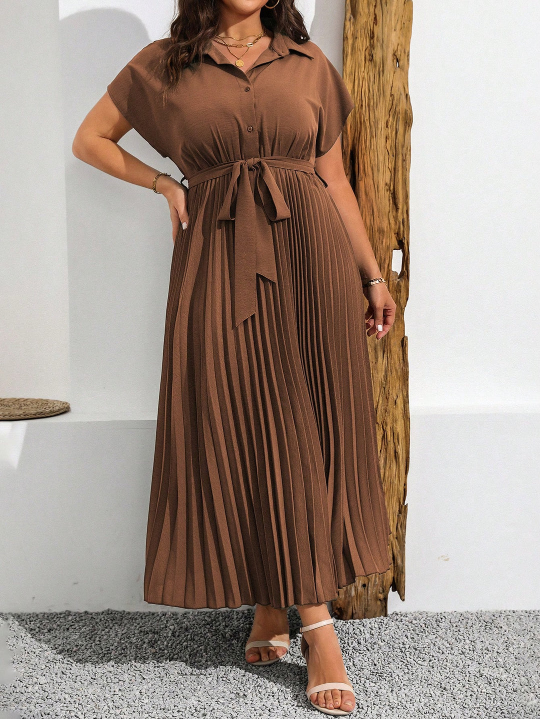 Rochie maxi Shein, maro