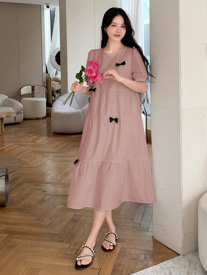 Rochie midi SHEIN, roz