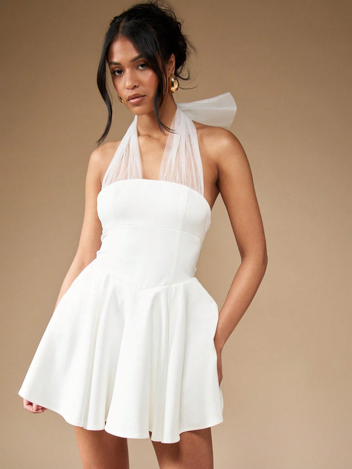 Rochie mini SHEIN, alb