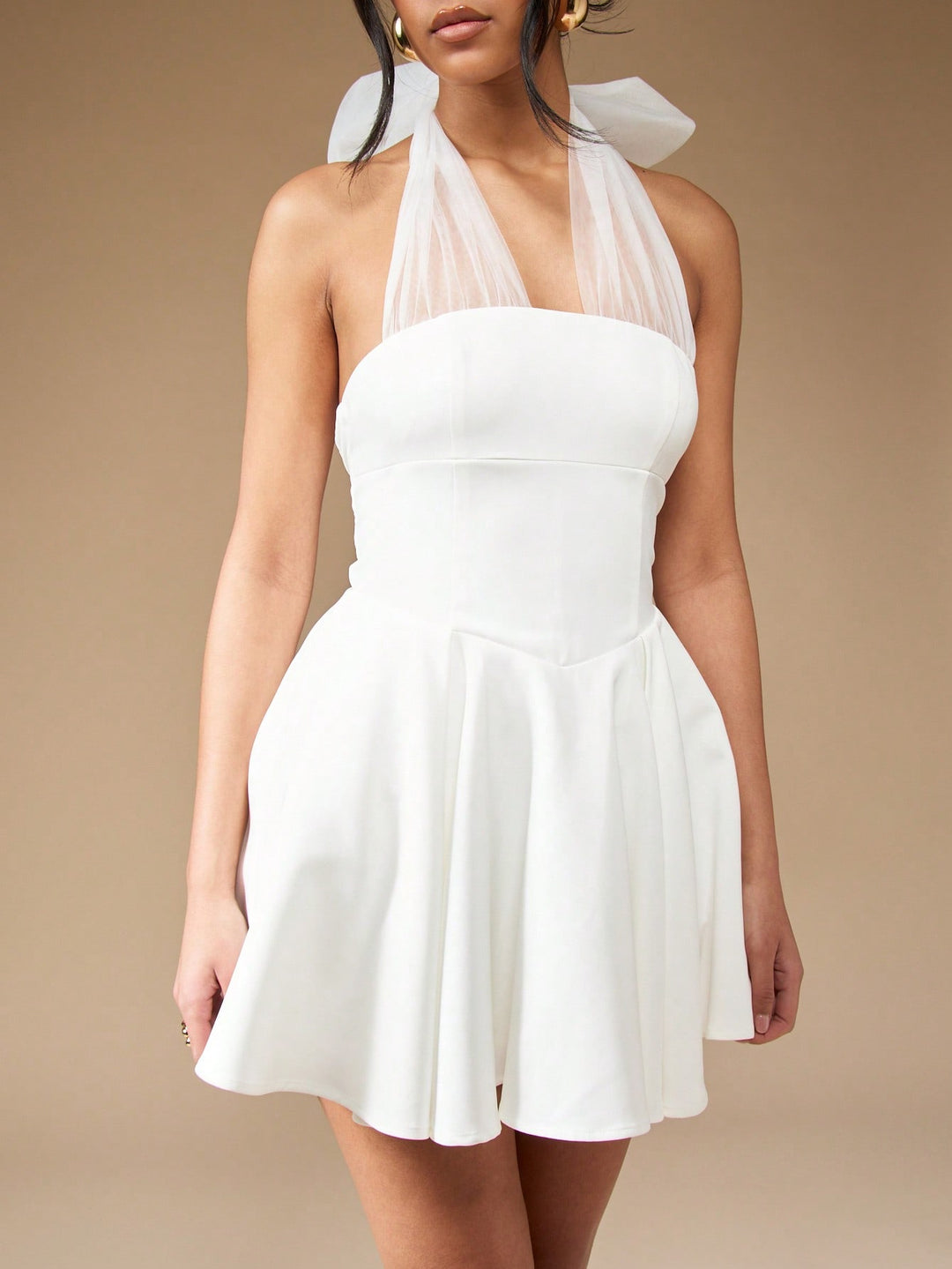 Rochie mini SHEIN, alb