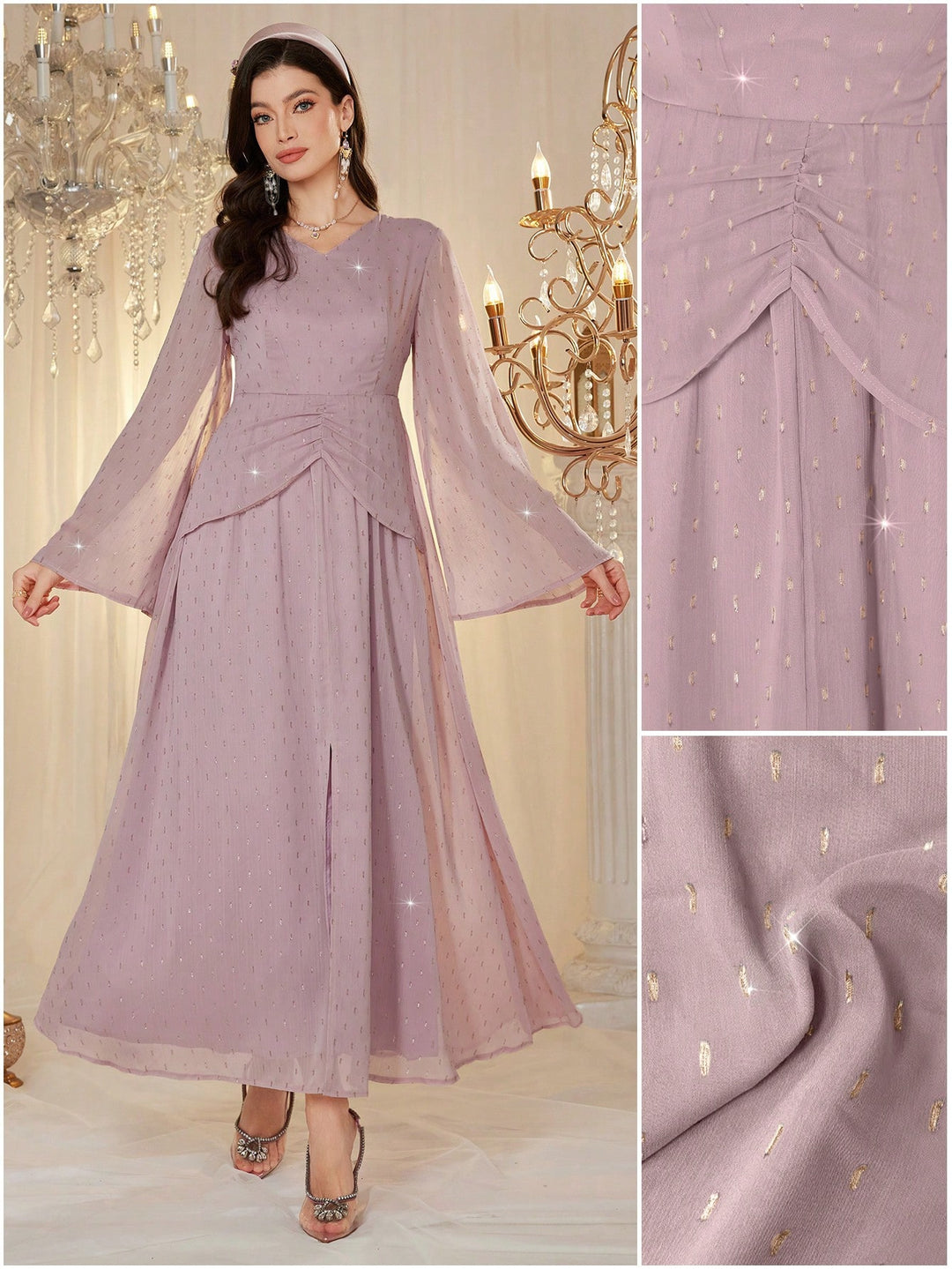 Rochie maxi SHEIN, roz
