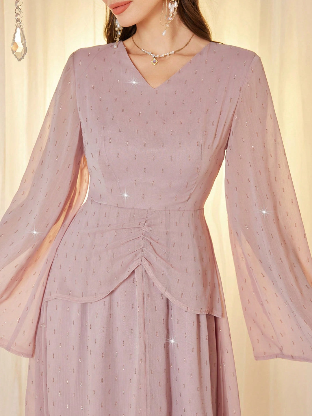 Rochie maxi SHEIN, roz